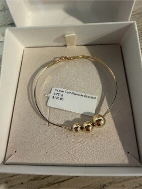 A Love That Remains Gold Bead Bracelet